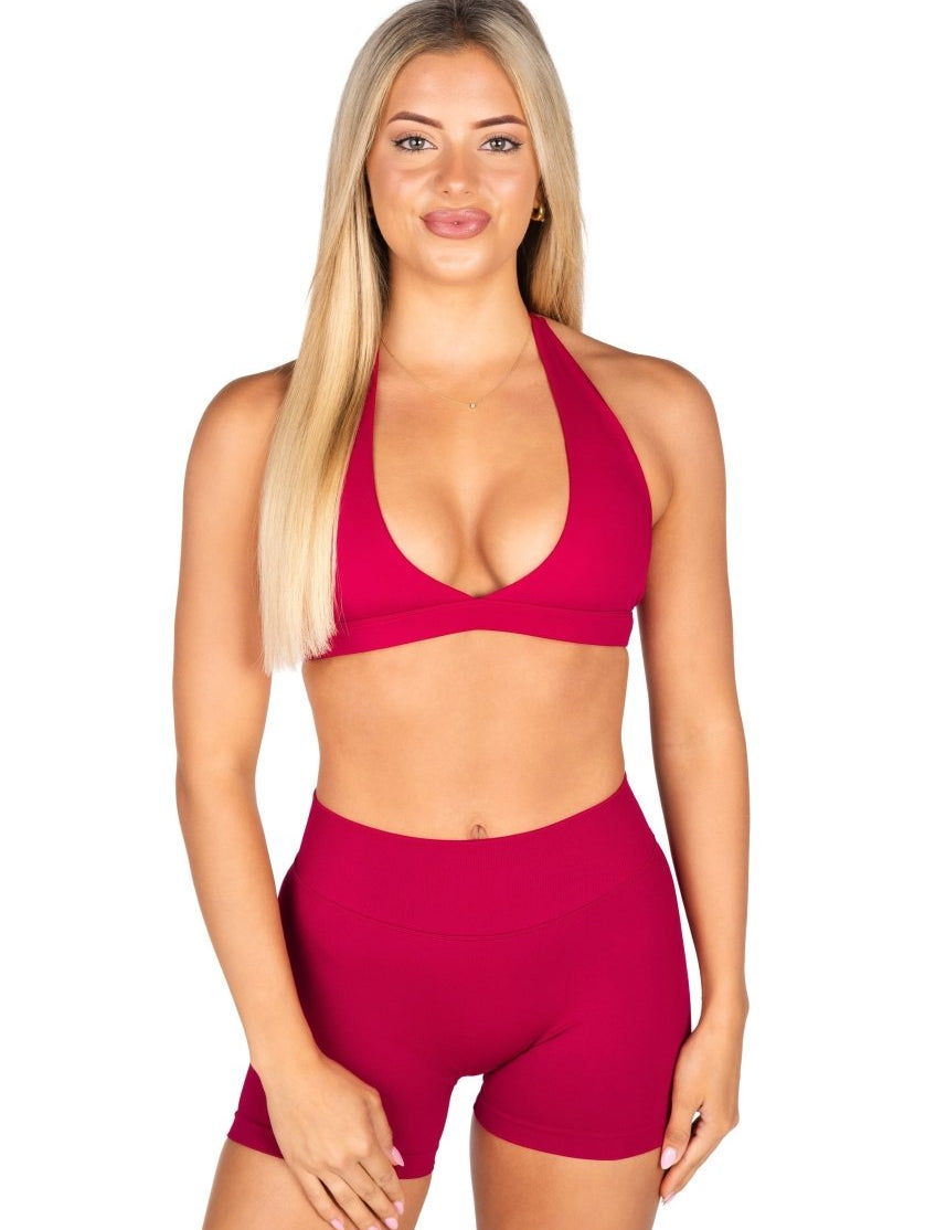 Dynamic Contour Crop - Scarlett Ruby - Red - Kikiva Collection