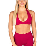 Dynamic Contour Crop - Scarlett Ruby - Red - Kikiva Collection