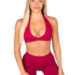 Dynamic Contour Crop - Scarlett Ruby - Red - Kikiva Collection