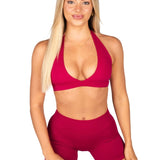 Dynamic Contour Crop - Scarlett Ruby - Red - Kikiva Collection