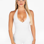 Dynamic Halter Seamless Singlet - White - Kikiva Collection