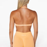 Dynamic Halter Twist Crop - Apricot - Kikiva Collection