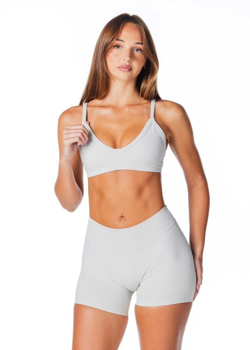Dynamic 'Kayla' Crop - Ash Grey - Kikiva Collection