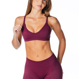 Dynamic 'Kayla' Crop - Mulberry - Kikiva Collection