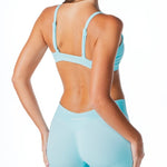 Dynamic 'Kayla' Crop - Ocean Blue - Kikiva Collection