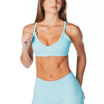 Dynamic 'Kayla' Crop - Ocean Blue - Kikiva Collection
