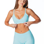 Dynamic 'Kayla' Crop - Ocean Blue - Kikiva Collection