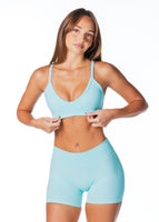Dynamic 'Kayla' Crop - Ocean Blue - Kikiva Collection