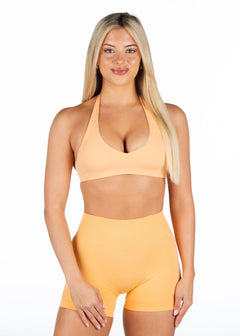 Dynamic Staple Halter Crop - Apricot - Kikiva Collection