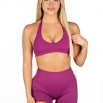 Dynamic Staple Halter Crop - Blossom - Berry - Kikiva Collection