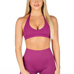 Dynamic Staple Halter Crop - Blossom - Berry - Kikiva Collection