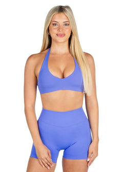 Dynamic Staple Halter Crop - Indigo - Kikiva Collection