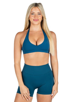 Dynamic Staple Halter Crop - Midnight - Kikiva Collection