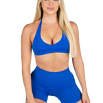 Dynamic Staple Halter Crop - Royal Cobalt - Kikiva Collection