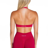 Dynamic Staple Halter Crop - Scarlett Ruby - Red - Kikiva Collection