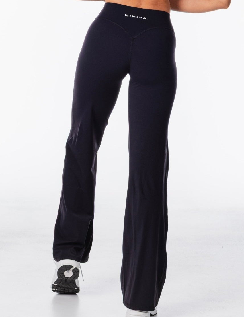 'Flow' Flares - Black - Kikiva Collection