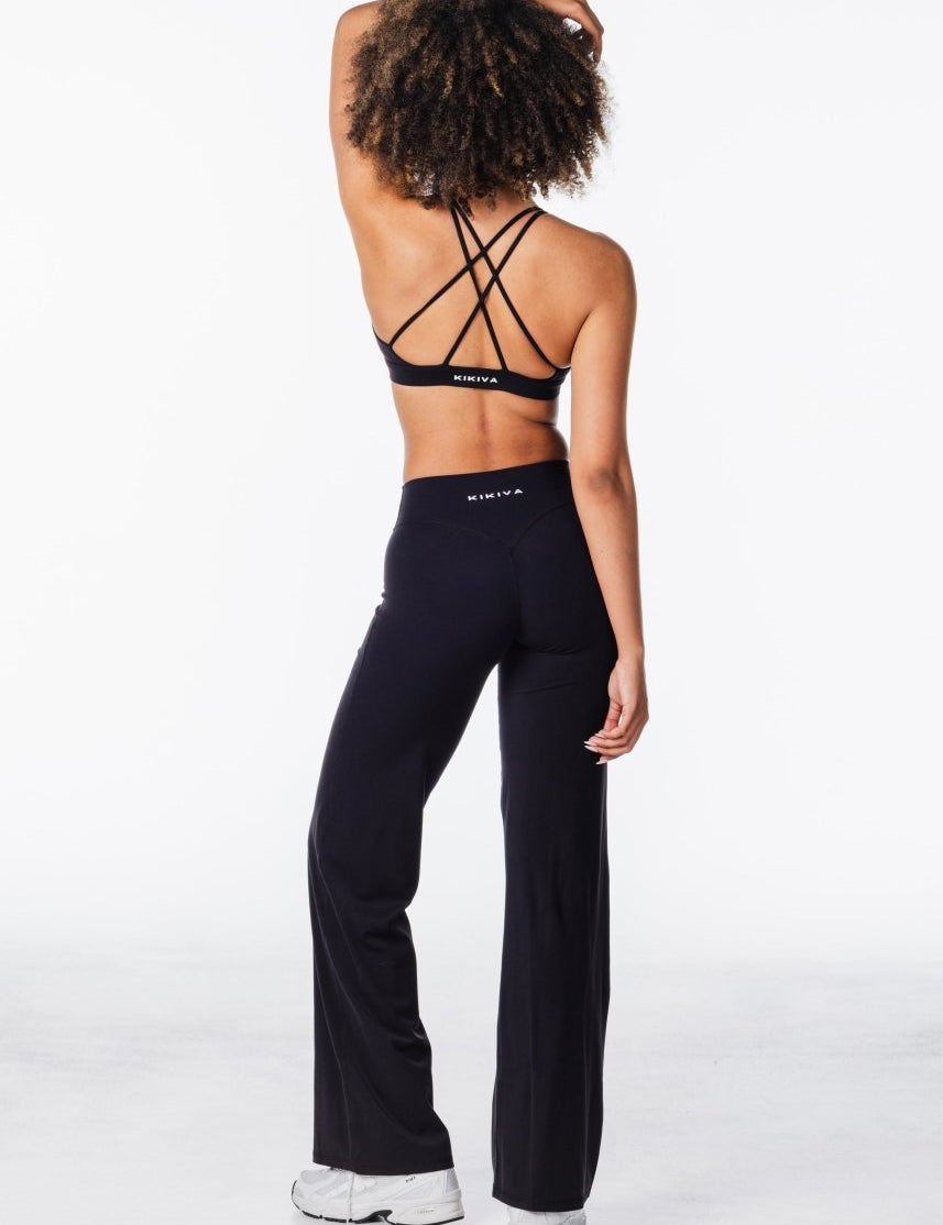 'Flow' Flares - Black - Kikiva Collection