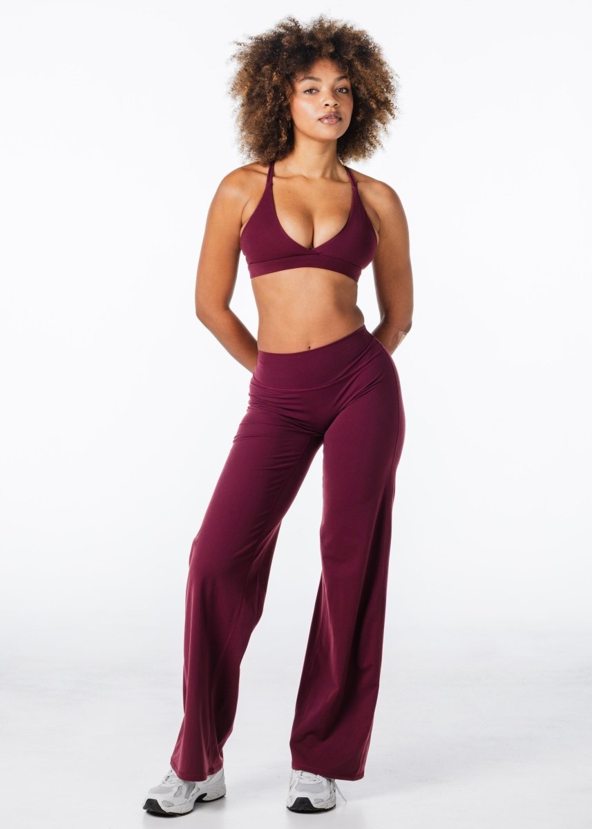 'Flow' Flares - Burgundy - Kikiva Collection