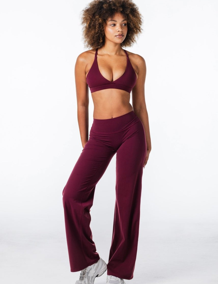 'Flow' Flares - Burgundy - Kikiva Collection
