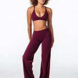 'Flow' Flares - Burgundy - Kikiva Collection