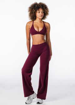 'Flow' Flares - Burgundy - Kikiva Collection