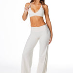 'Flow' Flares - Cream - Kikiva Collection