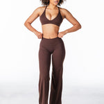 'Flow' Flares - Dark Choc - Kikiva Collection