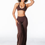 'Flow' Flares - Dark Choc - Kikiva Collection