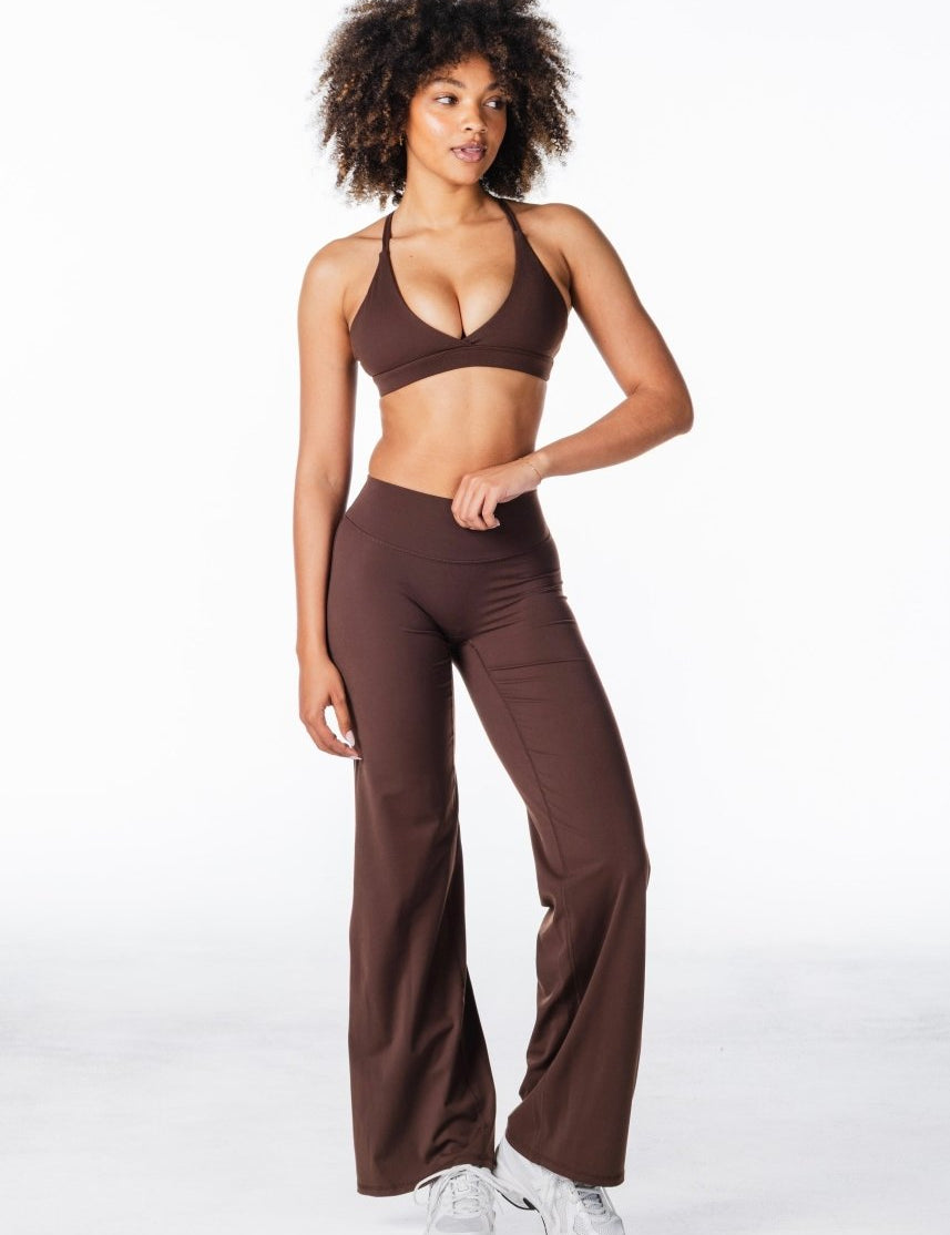 'Flow' Flares - Dark Choc - Kikiva Collection
