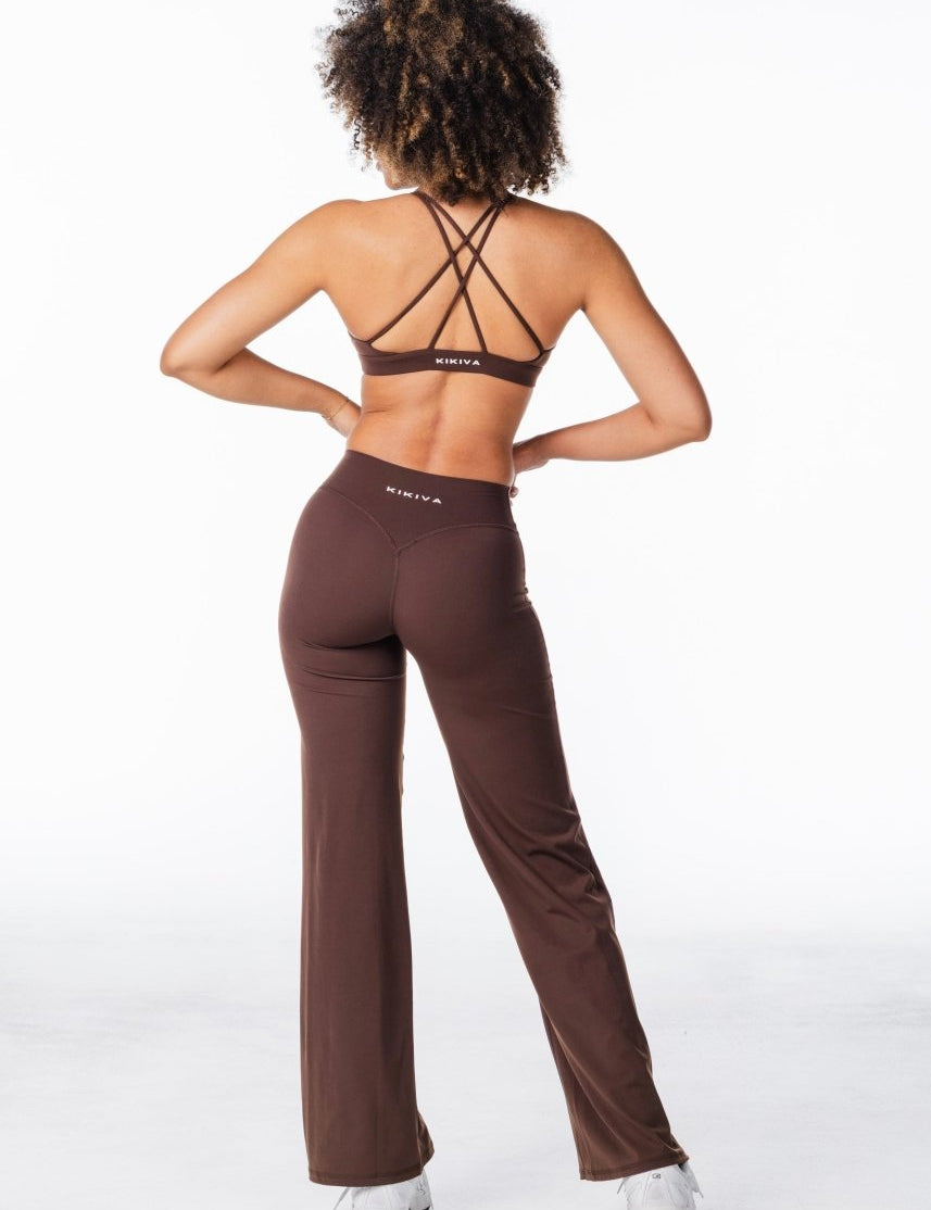 'Flow' Flares - Dark Choc - Kikiva Collection