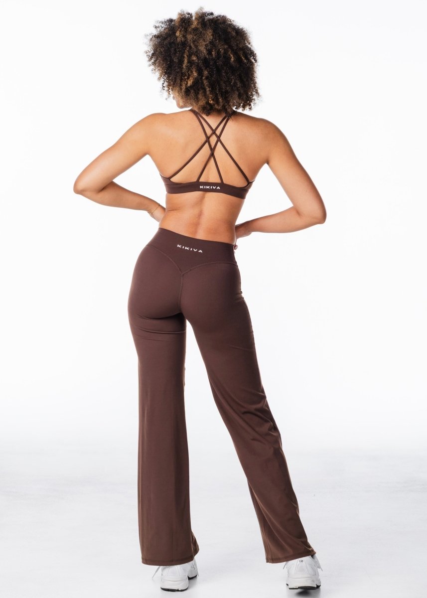 'Flow' Flares - Dark Choc - Kikiva Collection