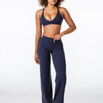 'Flow' Flares - Dark Navy - Kikiva Collection