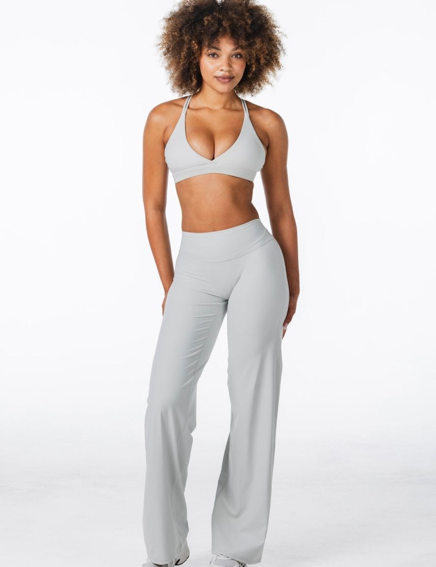 'Flow' Flares - Light Grey - Kikiva Collection