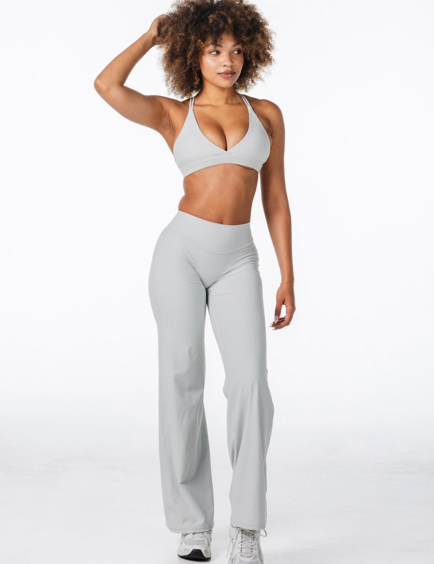 'Flow' Flares - Light Grey - Kikiva Collection
