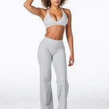 'Flow' Flares - Light Grey - Kikiva Collection