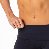 Fold Over 'Flow' Flares - Black - Kikiva Collection