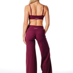 Fold Over 'Flow' Flares - Burgundy - Kikiva Collection