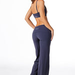 Fold Over 'Flow' Flares - Dark Navy - Kikiva Collection