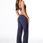 Fold Over 'Flow' Flares - Dark Navy - Kikiva Collection