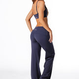 Fold Over 'Flow' Flares - Dark Navy - Kikiva Collection