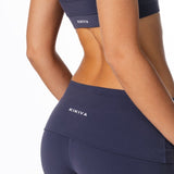 Fold Over 'Flow' Flares - Dark Navy - Kikiva Collection