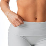 Fold Over 'Flow' Flares - Light Grey - Kikiva Collection