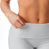 Fold Over 'Flow' Flares - Light Grey - Kikiva Collection