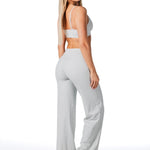 Fold Over 'Flow' Flares - Light Grey - Kikiva Collection