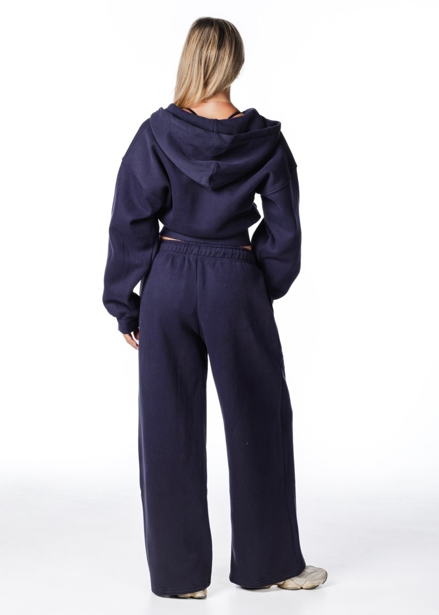 Gals on Tour Cropped Zip Jacket - Dark Navy - Kikiva Collection