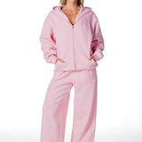 Gals on Tour Zip Jacket - Blush Pink - Kikiva Collection