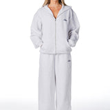 Gals on Tour Zip Jacket - Cloud Grey - Kikiva Collection
