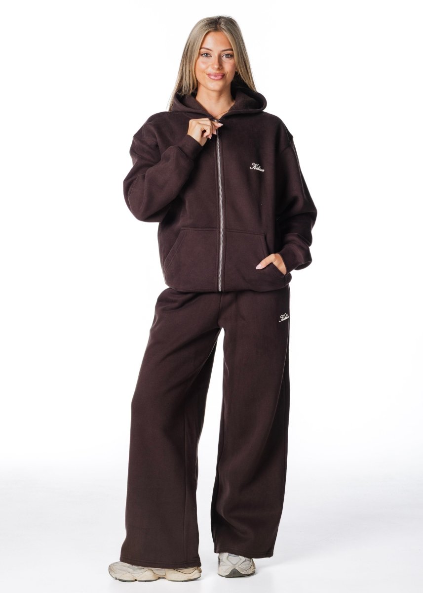 Gals on Tour Zip Jacket - Cocoa Brown - Kikiva Collection