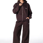 Gals on Tour Zip Jacket - Cocoa Brown - Kikiva Collection