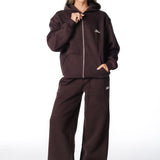Gals on Tour Zip Jacket - Cocoa Brown - Kikiva Collection
